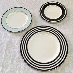 Kate Spade Lenox Plates lot Parker Place Salad, Butter, Saucer, 3 dishes